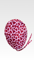 Gorro quirúrgico corazones rojos